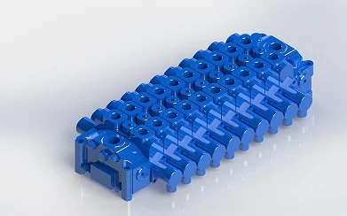 Válvula direccional hidráulica de 10 carretes