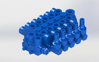 Válvula hidráulica de 5 carretes
