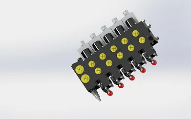 Manifold hidráulico de 5 carretes con detección de carga, LT-PSV-3