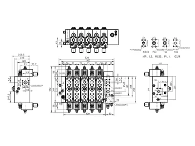 Plano de dimensiones