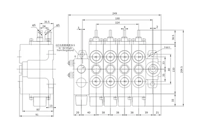 Plano de dimensiones